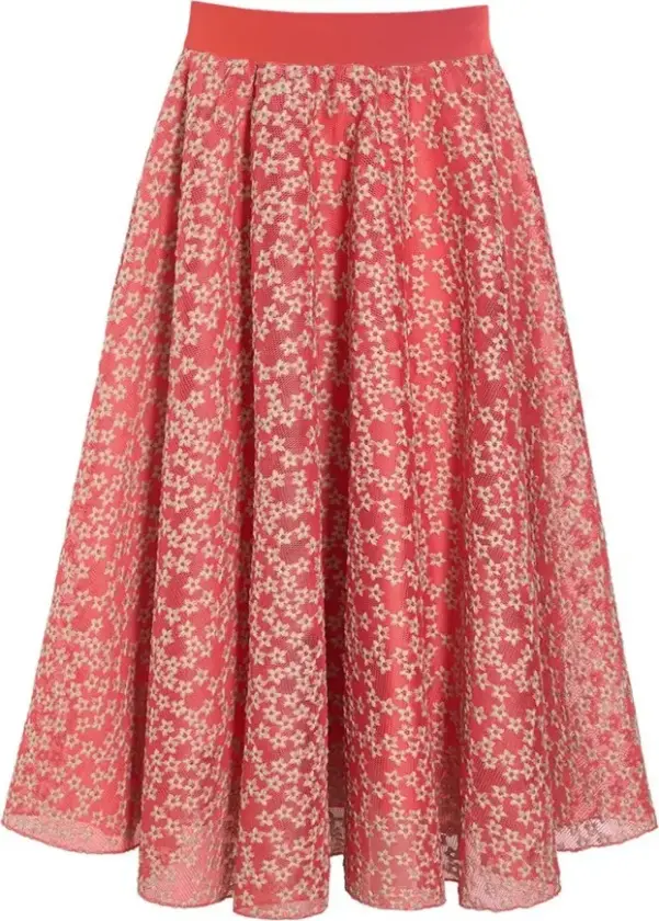 Dame, Skjørt, Rød, L