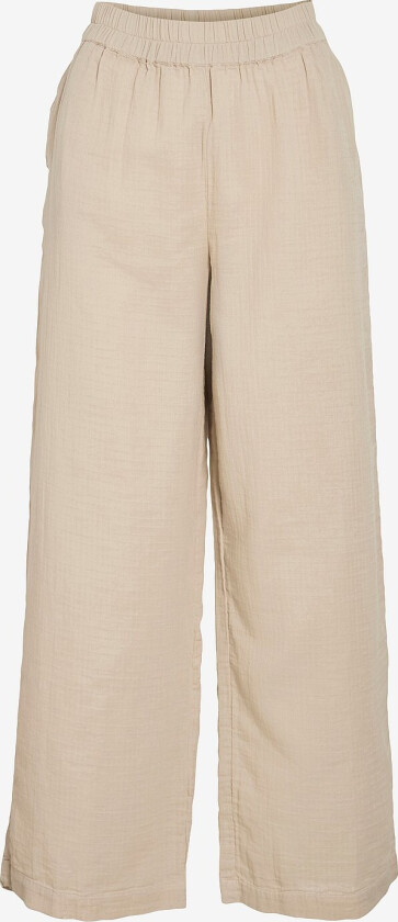Bukser viLania HW Wide Pants - Grå