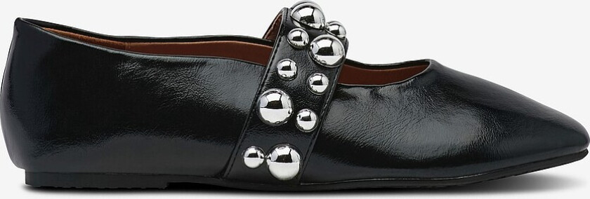 Ballerinasko Bialuna Studded Ballet Flat Faux Leather - Svart
