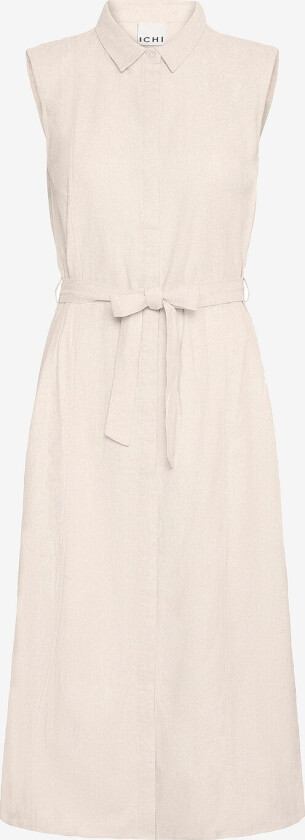 Kjole i lin ihLinno Dr2 - Beige