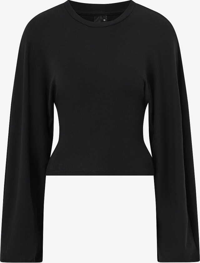 Topp Wide Sleeve Top - Svart