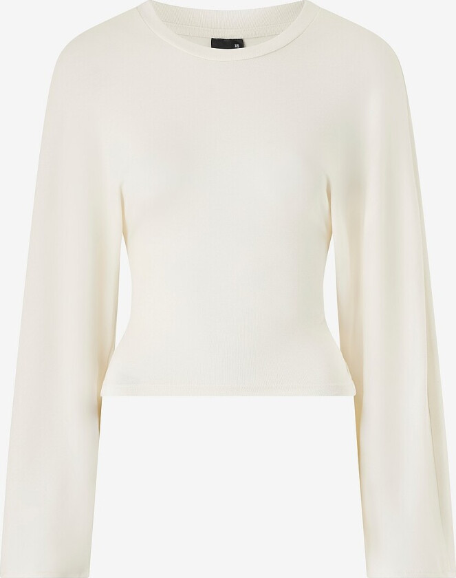 Topp Wide Sleeve Top - Hvit