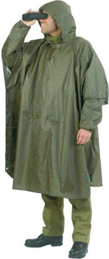 Regnponcho, grønn