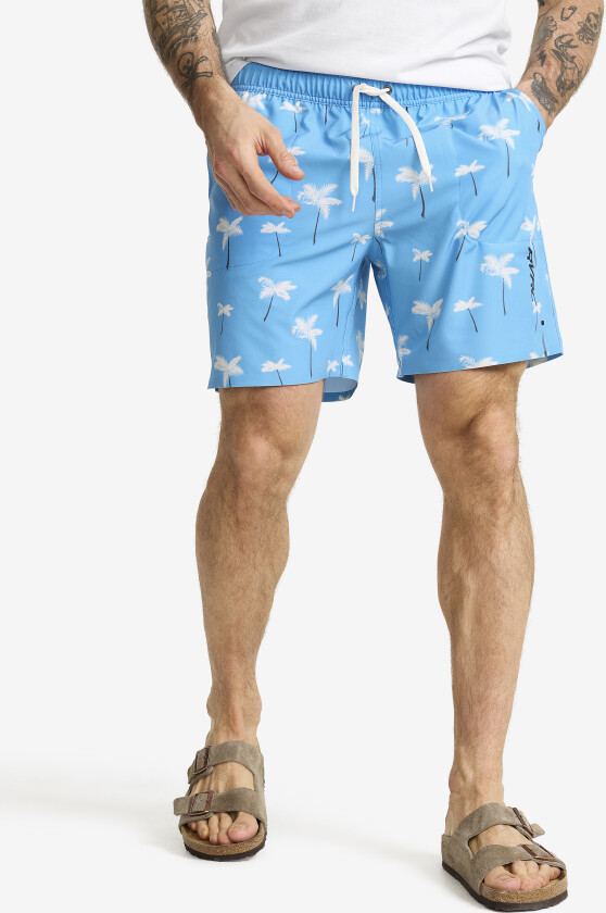 Summer Swim Shorts Herre Azure Blue/Tofu, Størrelse:M - Bukser > Shorts