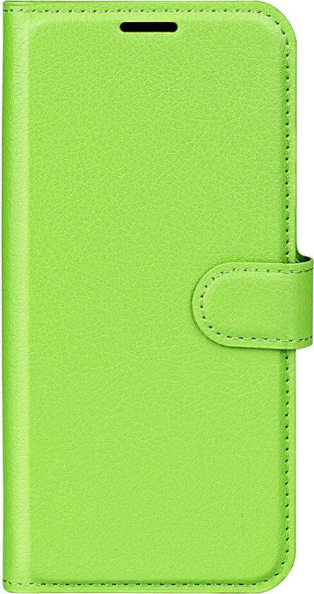 Samsung Galaxy S25 Edge Litchi Kunstskinn Flip Deksel med Lommebok - Grønn