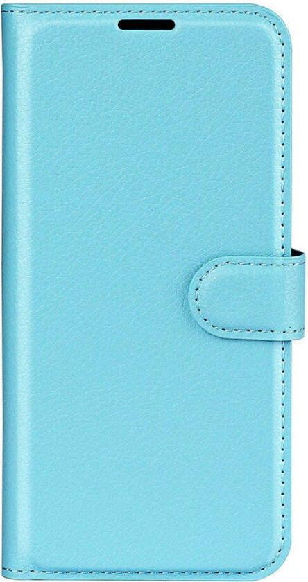 Samsung Galaxy S25 Edge Litchi Kunstskinn Flip Deksel med Lommebok - Blå