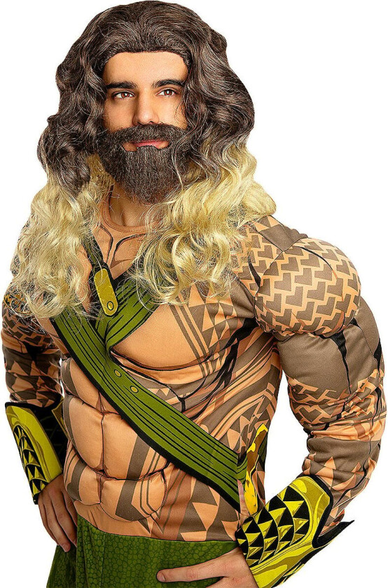 Aquaman Parykk med skjegg