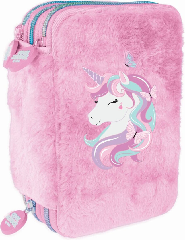 Pencil Case Triple - Unicorn Pink (8-804709)