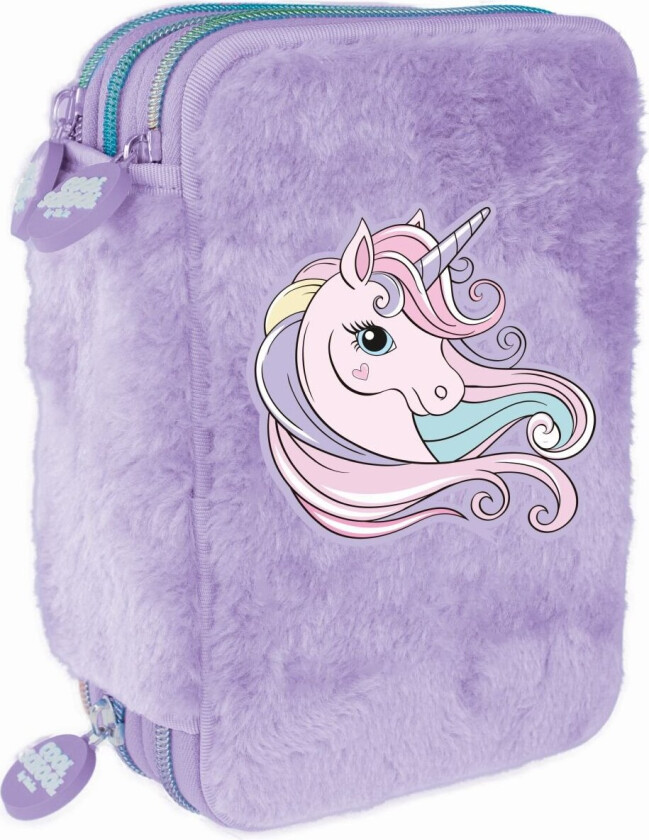 Pencil Case Triple - Unicorn Purple (8-804710)