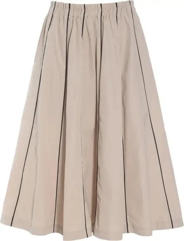 Dame, Skjørt, Beige, XL