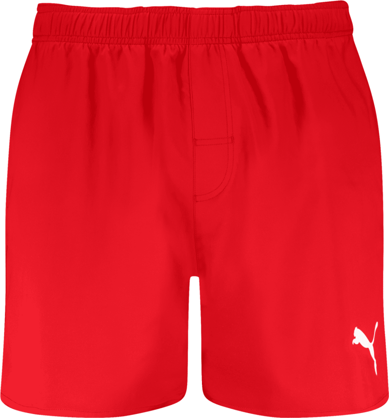 Swim Men Mid Shorts 1P, badeshorts, herre RED