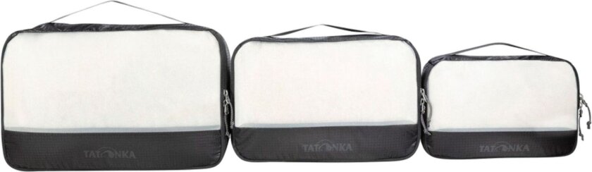 Mesh Bag Set III, pakkepose, svart, 3 stk.