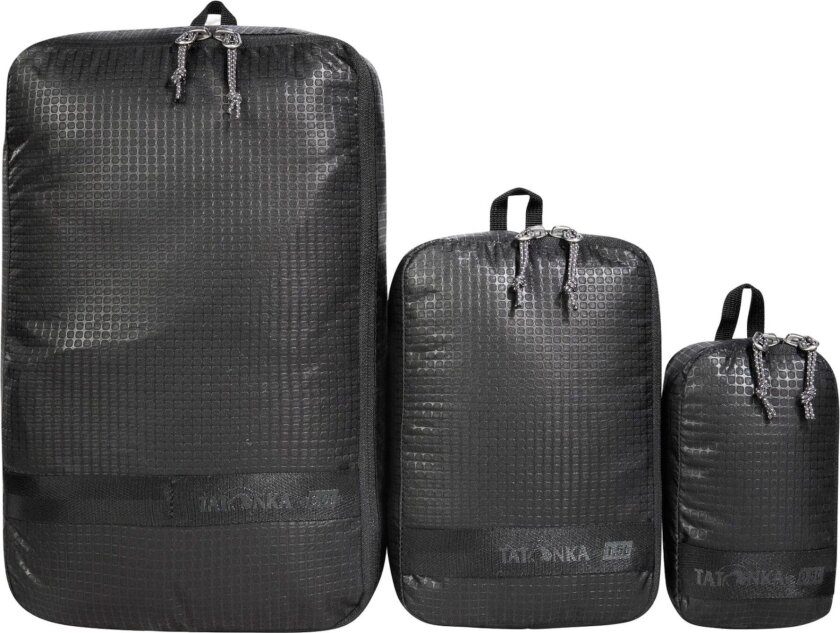 Stuff Sack Zip Set III, pakkepose, svart, 3 stk.