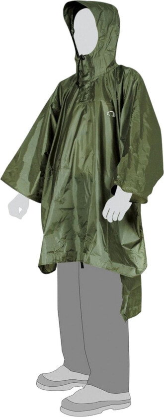 Poncho 2, regnslag, grønn