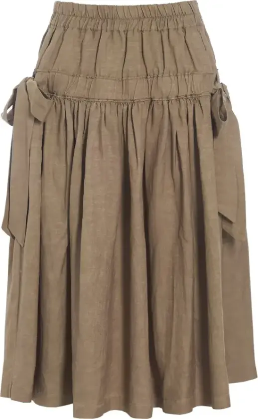 Dame, Skjørt, Brun, S