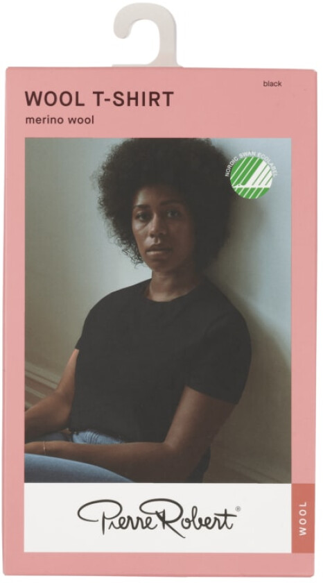 Wool T-Shirt Wide Black S