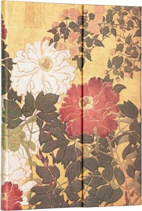 Natsu (Rinpa Florals) Ultra Unlined Hardback Journal (Wrap Closure)