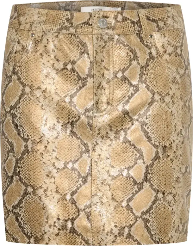 Dame, Skjørt, Beige, XL