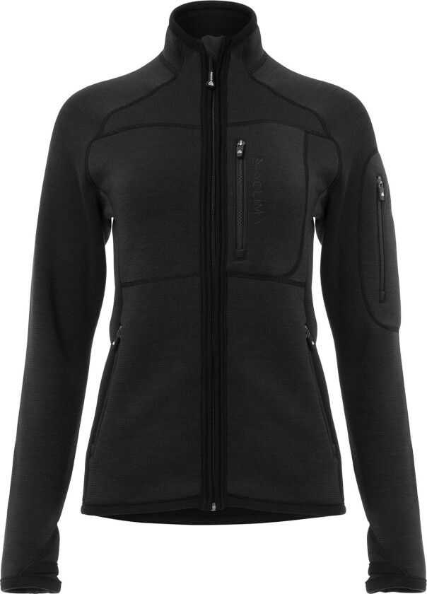 Women's FleeceWool Jacket L, Jet Black