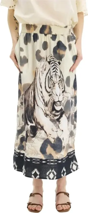 IN Front, Dame, Skjørt, Flerfarget, S