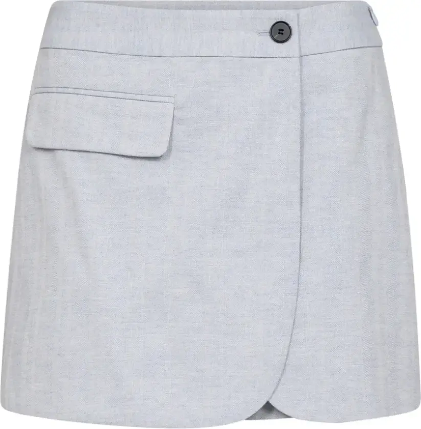Dame, Skjørt, Blå, XL