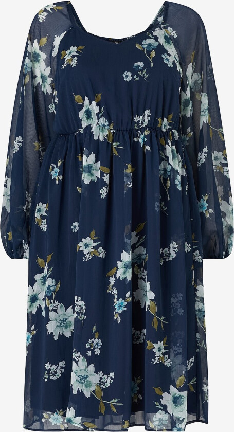 Kjole mBeatrise L/S Midi Dress - Blå