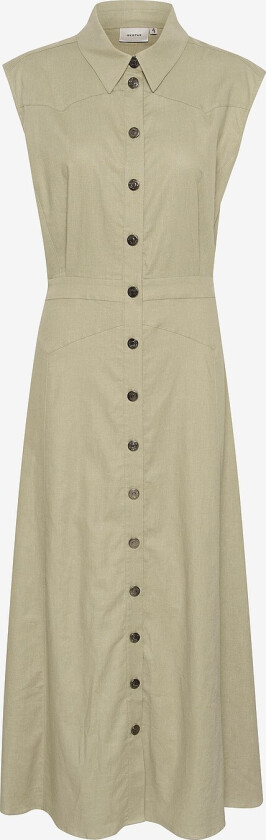 Maxikjole gzIzza SL Shirt Dress - Beige