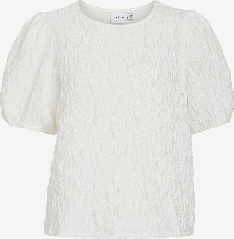 Topp viSophia O-neck 2/4 Top - Hvit