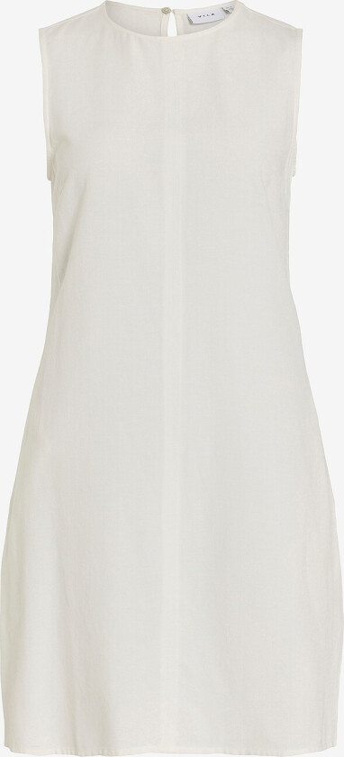 Kjole viPrisilla O-neck S/L Short Dress - Hvit