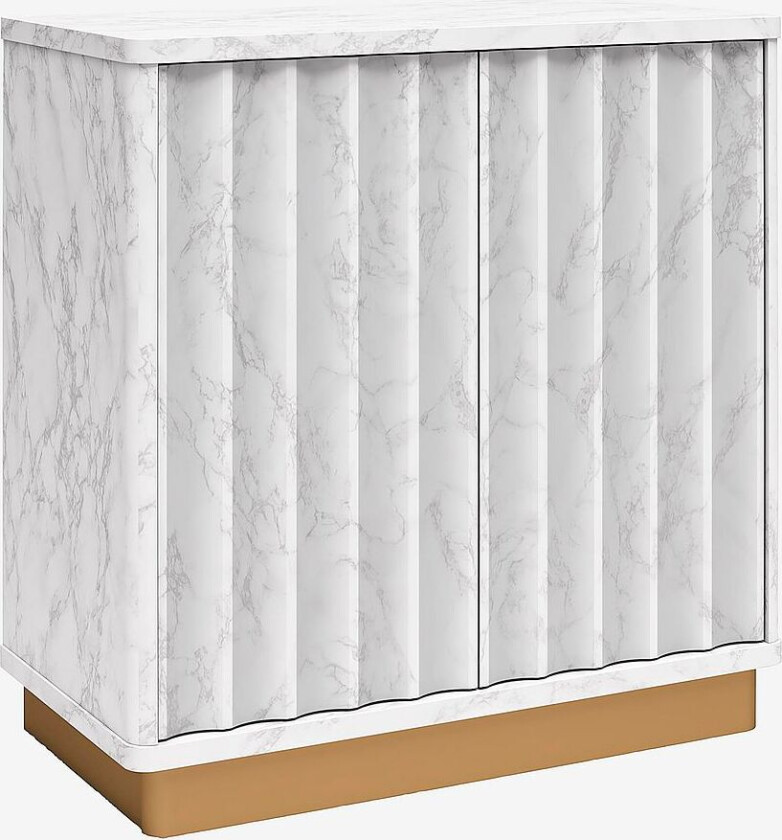 Skap med 2 dører Rene, Hvit