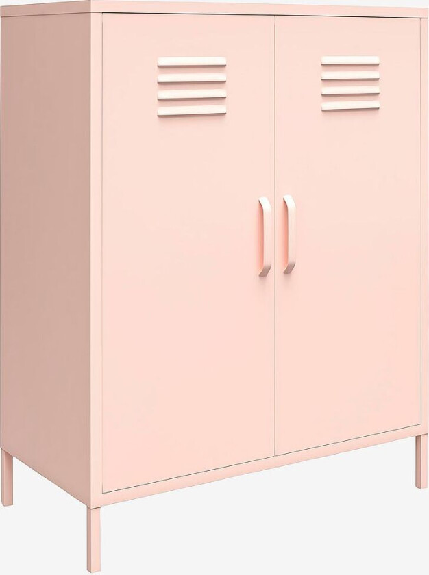 Skap med 2 dører Metall Mission District, Rød