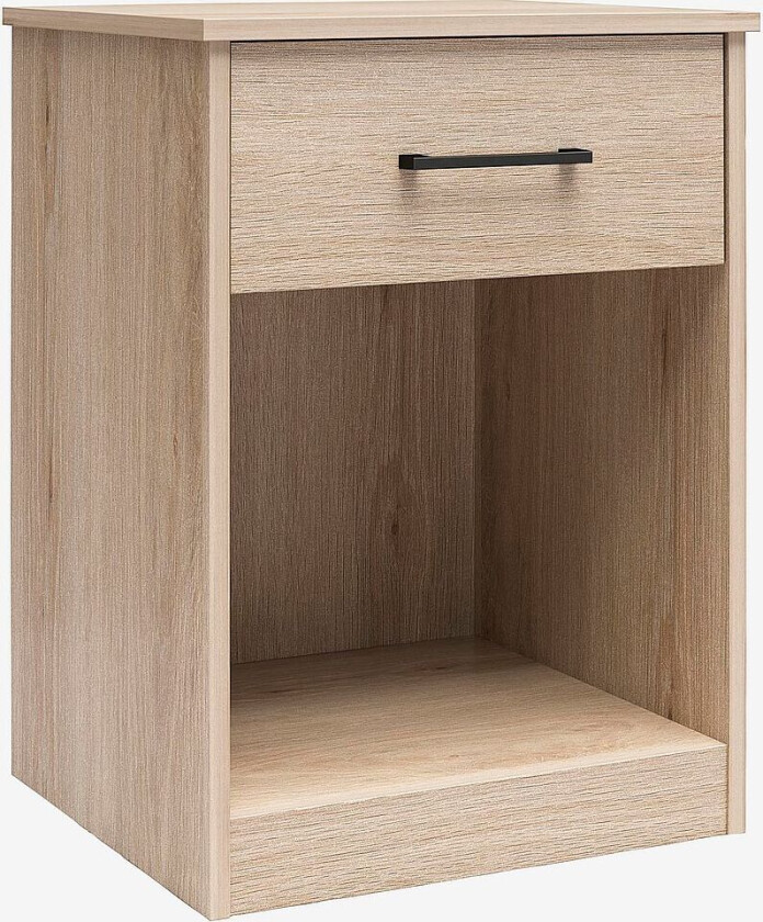 med 1 skuff i Mdf BrEz, Beige