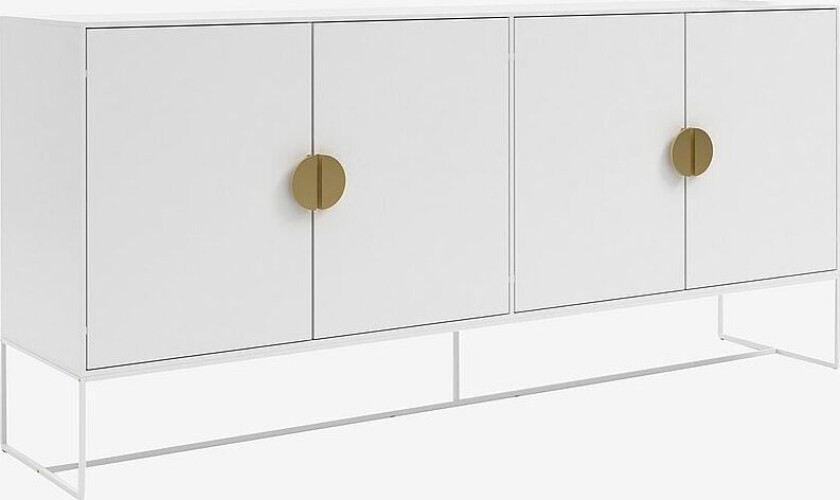 Skjenk med 4 dører Asia, Hvit