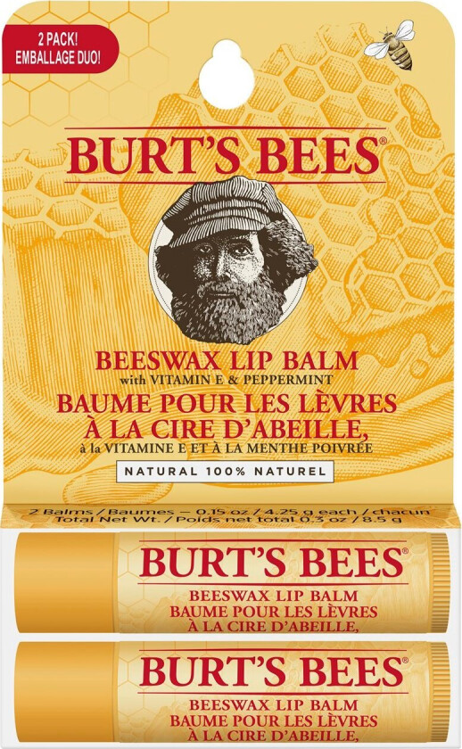 Lip Balm Beeswax Twin Pack 2pcs