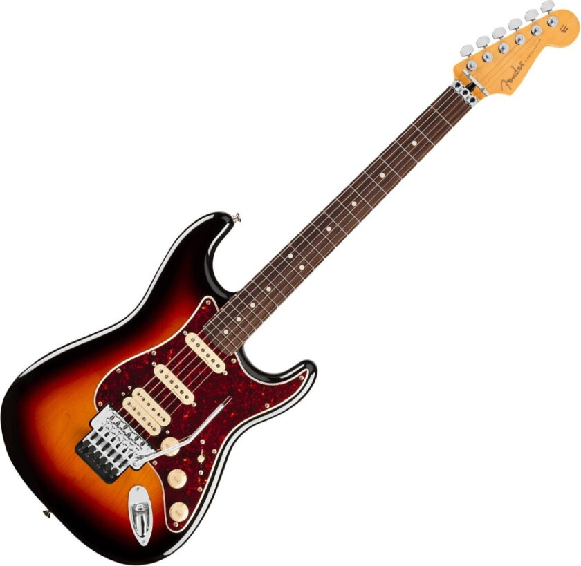 Player II Modified Stratocaster HSS Floyd Rose RW 3 Tone Sunburst