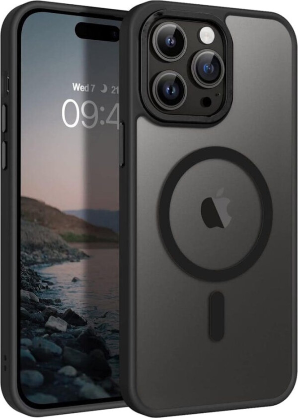 iPhone 14 Pro Max matt svart Magsafe-deksel