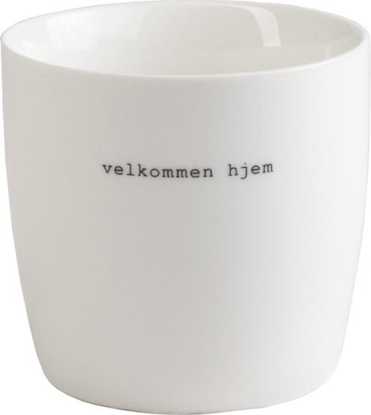 Krus Velkommen Hjem 30 cl hvit