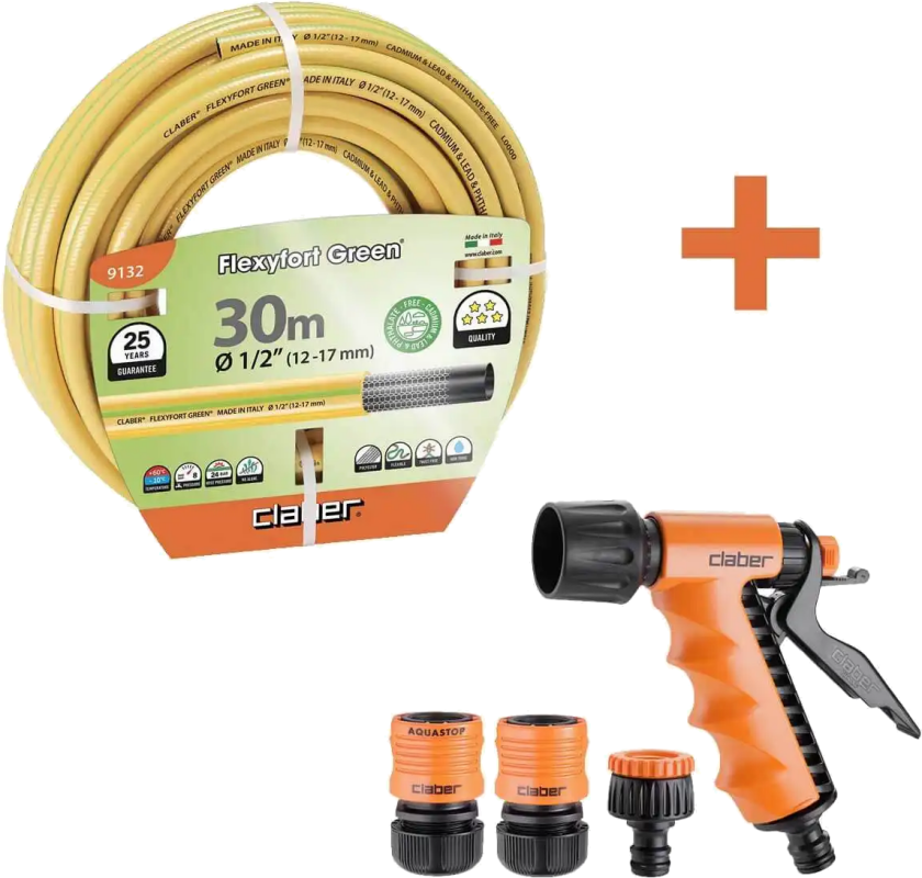 vanningssett, 30m 1/2" slange + startsett