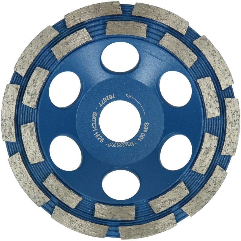 Diamantslibekop segmenteret 125Ã22,2mm