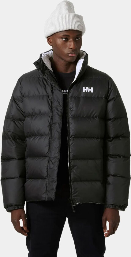 Herre HH Vendbar Dunjakke Svart L MarineblåL