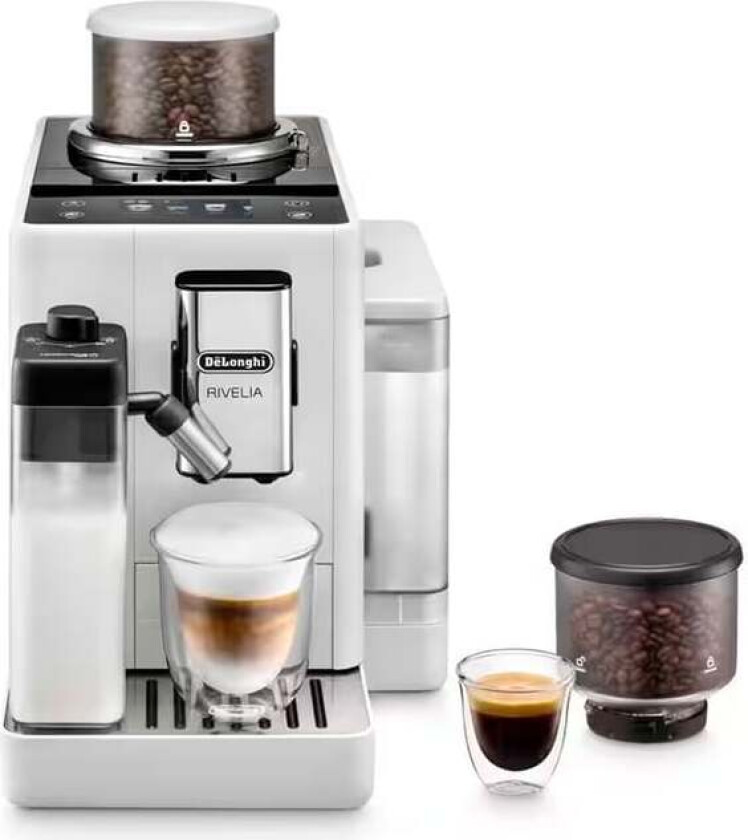 Rivelia EXAM440.55.G Helautomatisk kaffemaskin, hvit