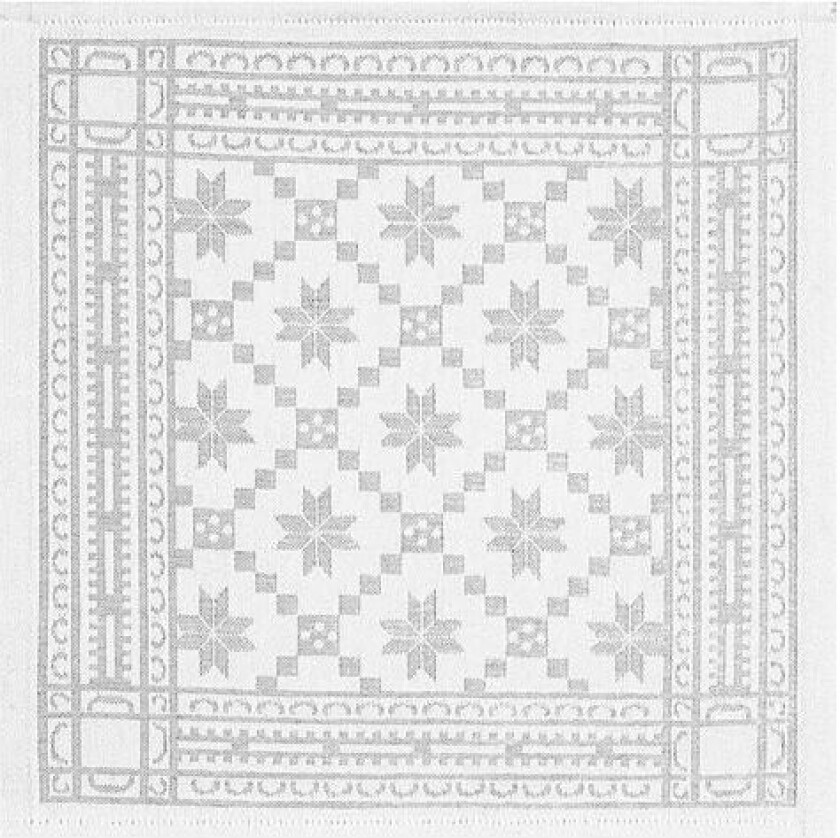 Åttebladrose serviett 35x35 cm Beige