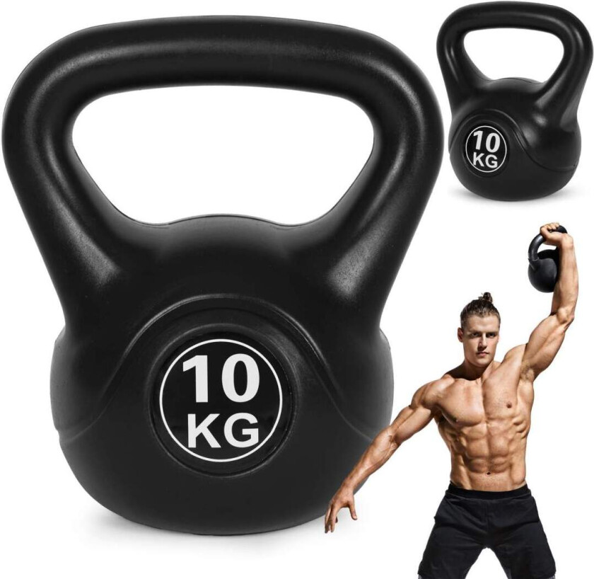 Bilde av Kettlebell 10 kg for trening, manual, vektball, fitnessbelastning, ModernHome
