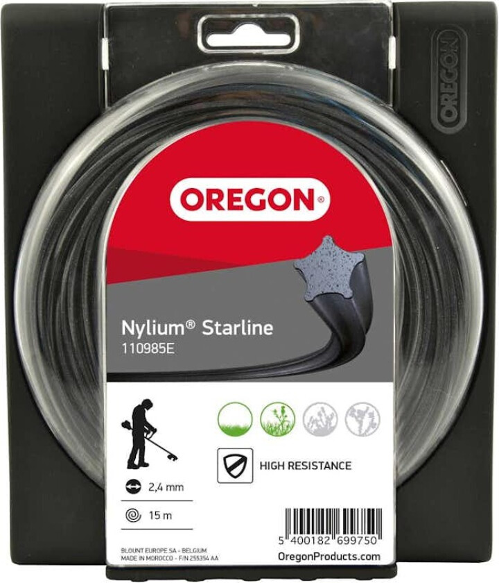 Trimmertråd Oregon Nylium Starline 2.7 mm x 15 m