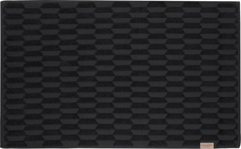 Geo baderomsmatte 50 x 80 cm Black