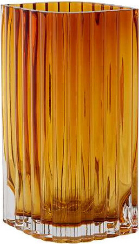 Folium vase 20 cm Amber