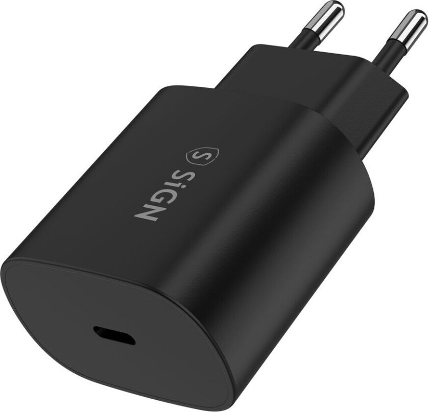 USB-C Vegglader 25W 3A - Sort