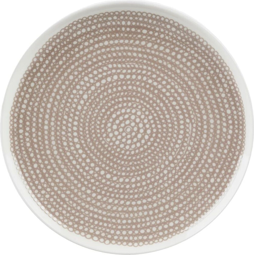 Siirtolapuutarha tallerken Ø 25 cm White-beige