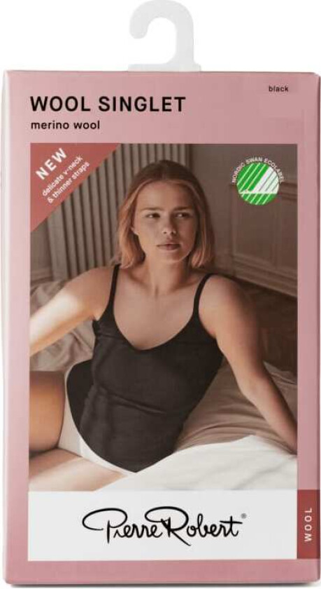 Wool Singlet New Black M/L