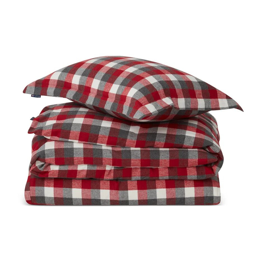 Checked Flanell sengesett 2 x 50 x 60 cm, 220 x 220 cm